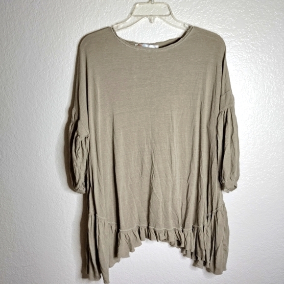 Free People Beach boho oversized tunic top sz M - Picture 1 of 7